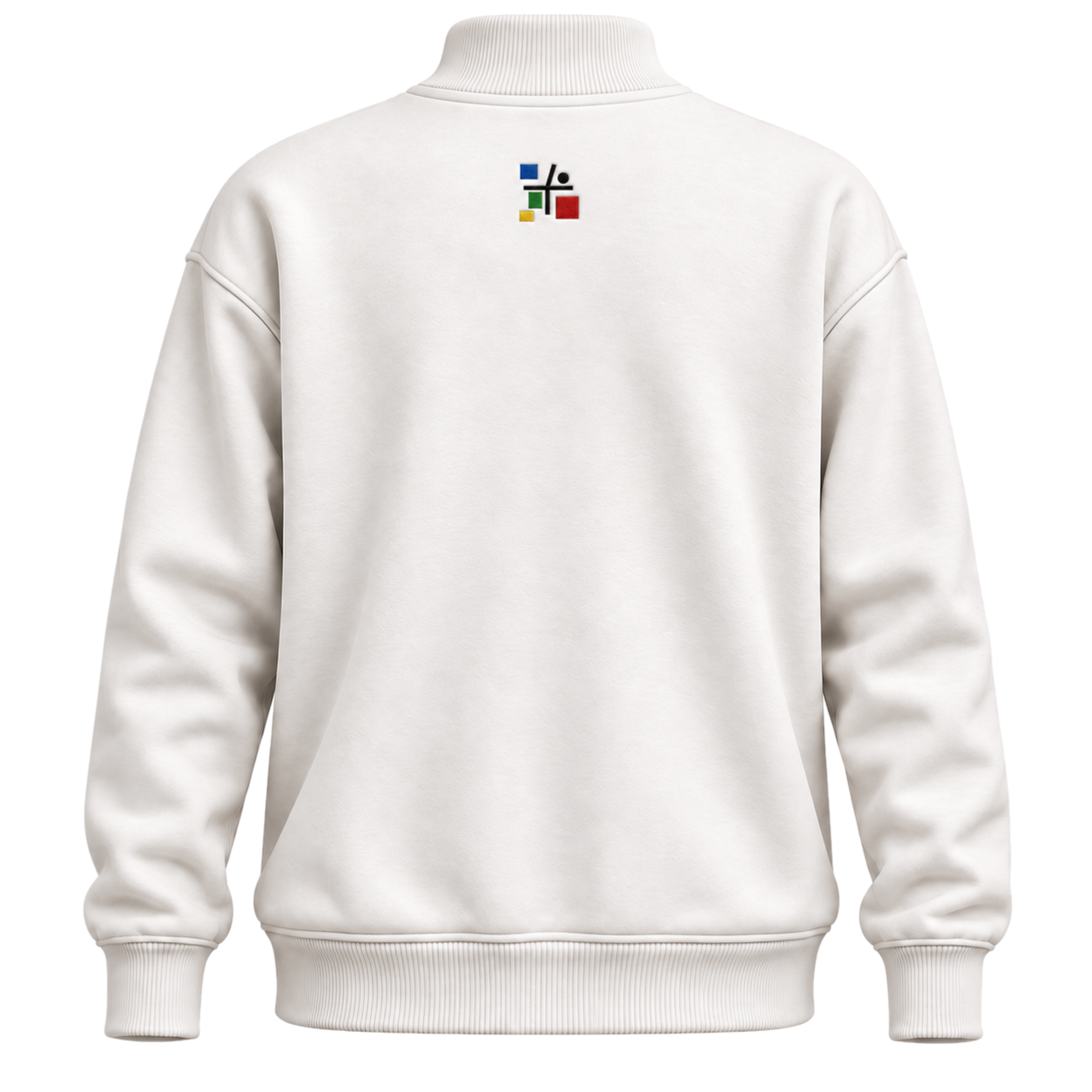 KUBIA exterior, back, with the embroidered KUBIA mark at the upper back